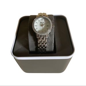 Relic Women’s Silver Crystal Adjustable Link Band Watch